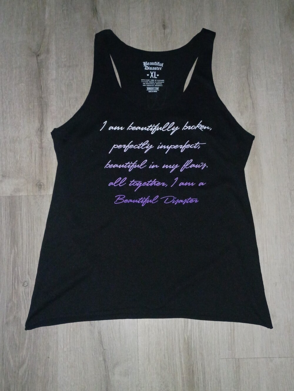 Beautiful Disaster Racerback Tank